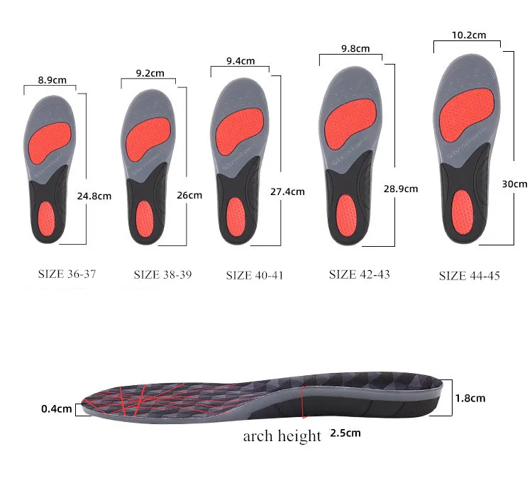 Military Training Sports Insoles For Shoes Men Women Sweat Breathable Shoe Pad Arch Support Pad Non-slip Shock-absorbing Insole