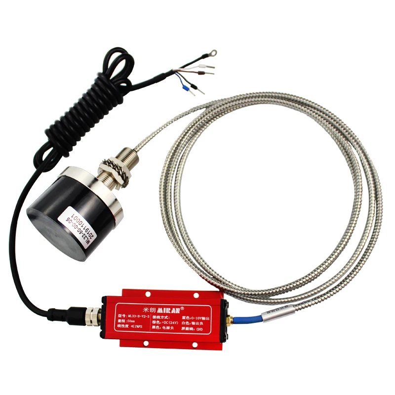 

2026 Online MIRAN Eddy Current Displacement Sensor 50mm 4-20mA for Non-contact Measuring