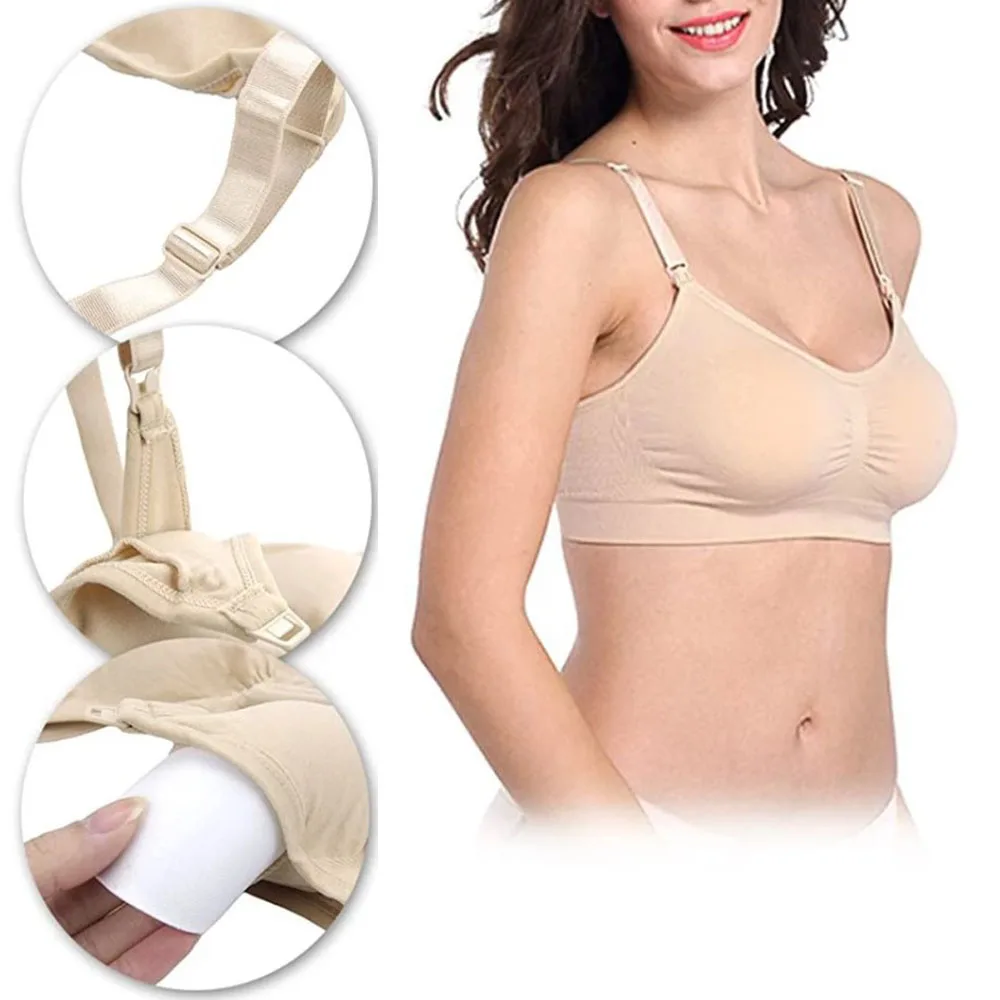 Maternity Bras Wirefree Nursing Bra Pregnancy Clothes Prevent Sagging Breastfeeding Women\'s Breathable lactancia Bra