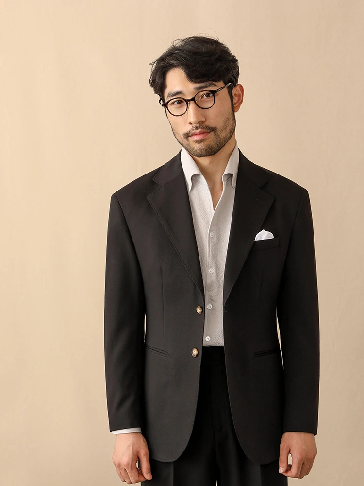 

Мужской деловой повседневный пиджак Slim Fit с плоским воротником, на одной пуговице, весенний, с двойным разрезом, драпированный, не требующий глажки