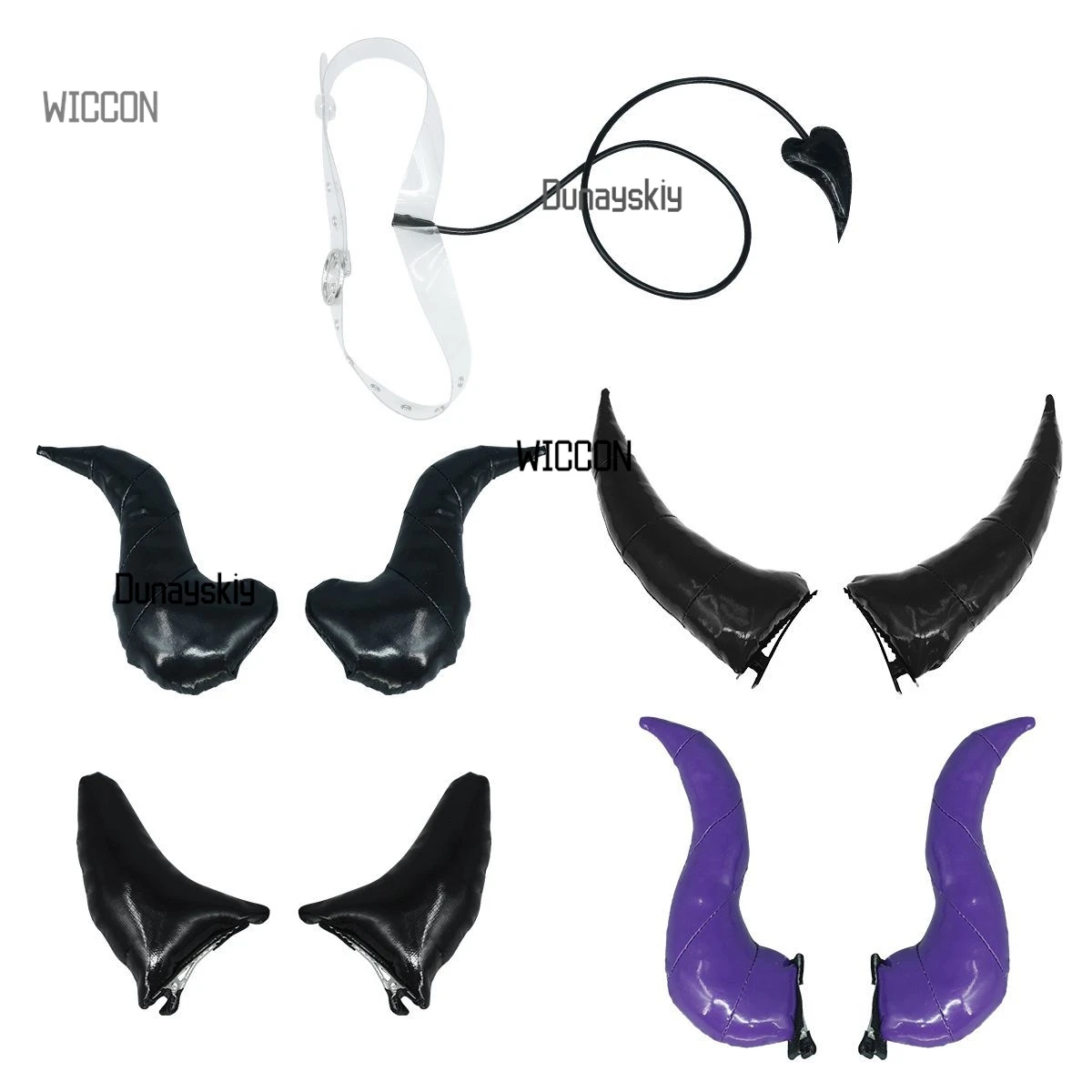 

Lock Yoichi Isagi Devil Horns & Tail Cosplay Set | Anime Demon Accessories for Halloween Conventions