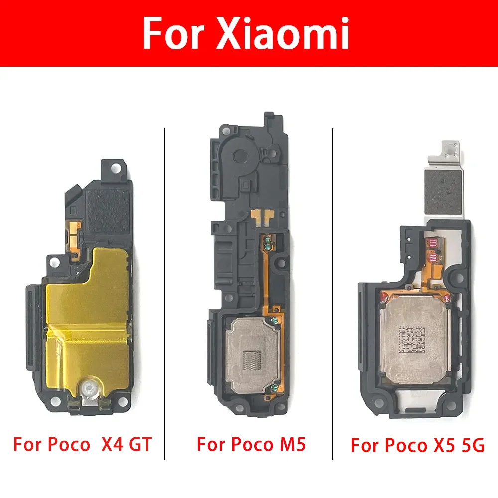 For Xiaomi Redmi 12C 10 Prime Redmi Note 12 Pro 5G 11 Pro Poco X4 GT X5 Pro 5G Loud Speaker Buzzer Ringer Loudspeaker Flex Cable