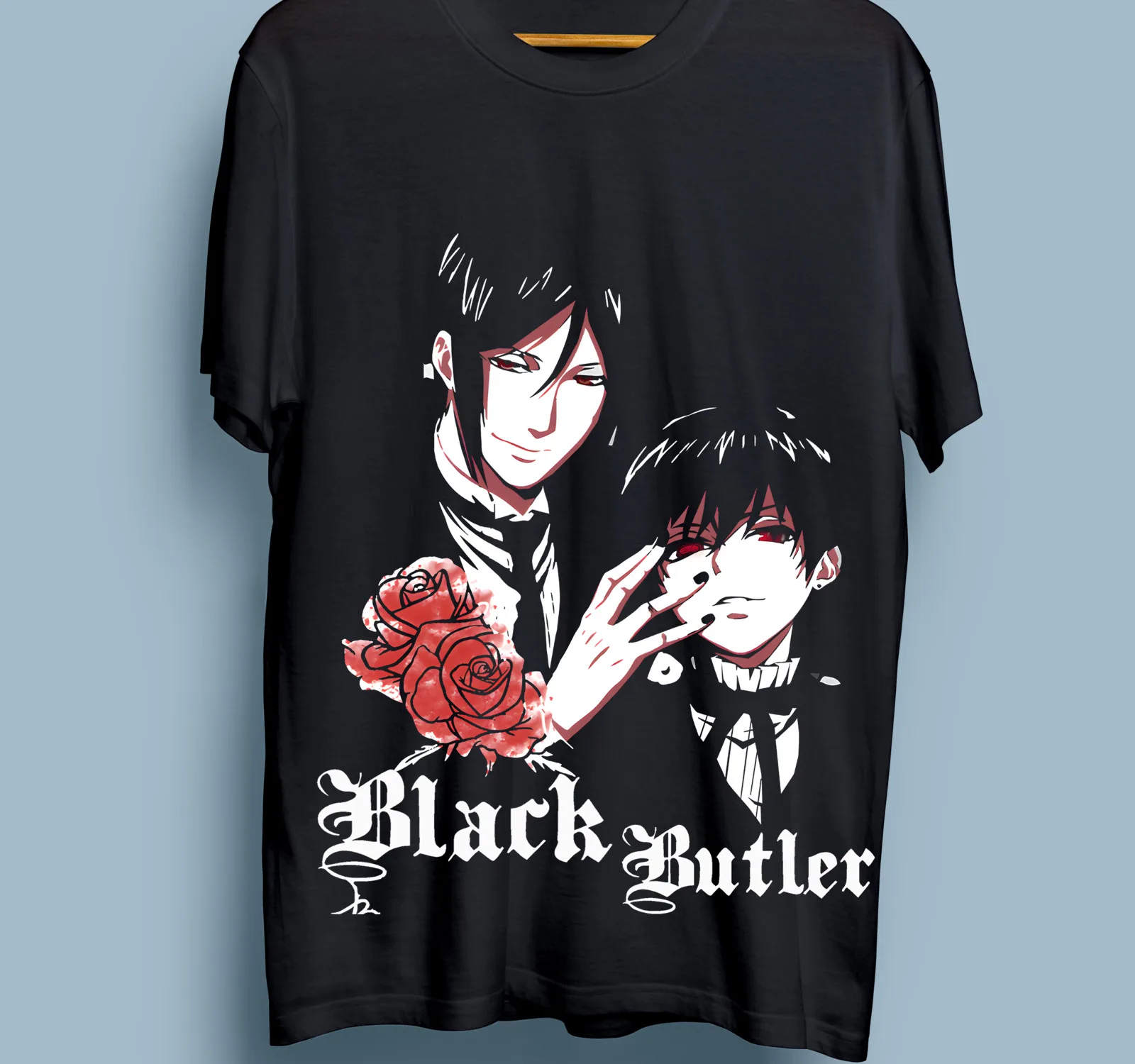 

Black Butler T-shirt Sebastian Ciel Toboso Yana Kawai Anime Tee Shirt All Size