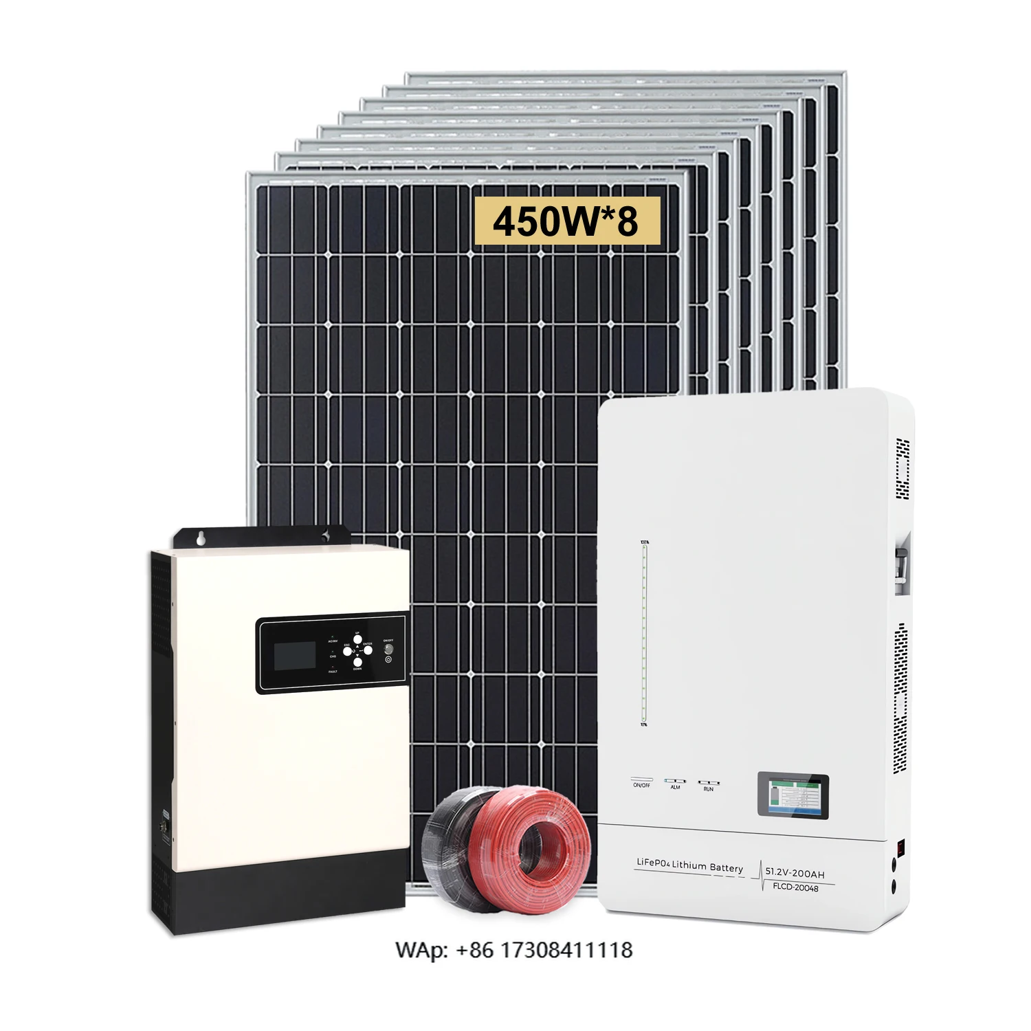 Hybrid Solar System 5kw Complete Home Kit with CE Certification