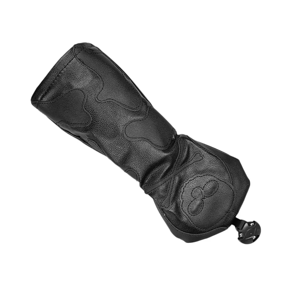 قطعة واحدة من غطاء رأس نادي الجولف PU نمط جمجمة مقاوم للطقس غطاء رأس جولف واقي لحماية النادي #4