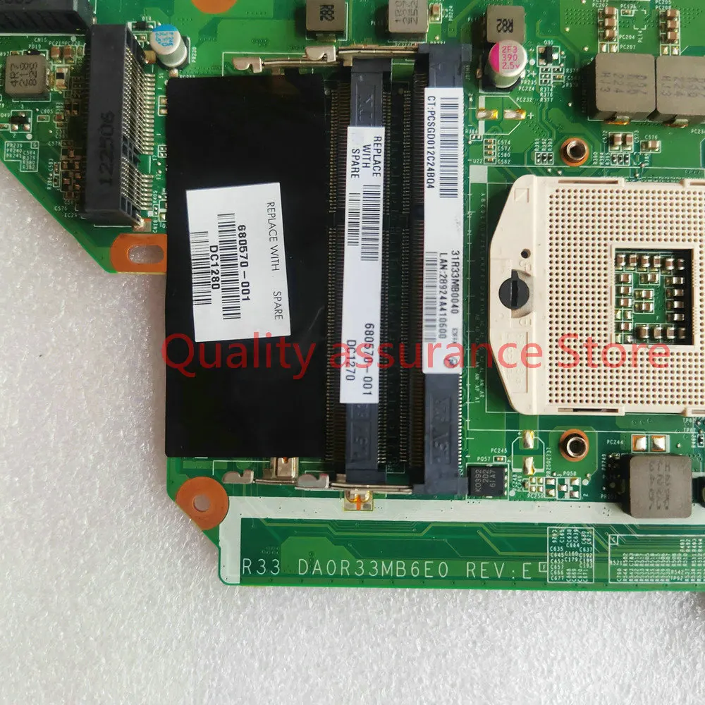 680570-001 680570-501 680570-601 For HP G4-2000 G6-2000 G7-2000 Laptop Motherboard DA0R33MB6F1 DA0R33MB6E0 DA0R33MB6F0 HM76 2G