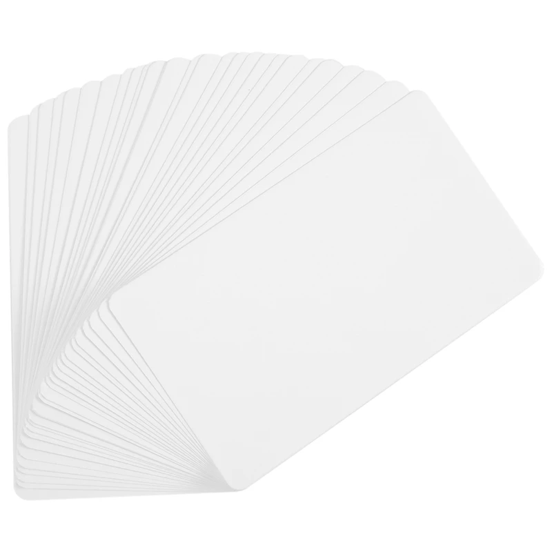 

Blank White Cardboard Paper Message Card Business Cards Word Card DIY Tag Gift Card About 100Pcs (White)