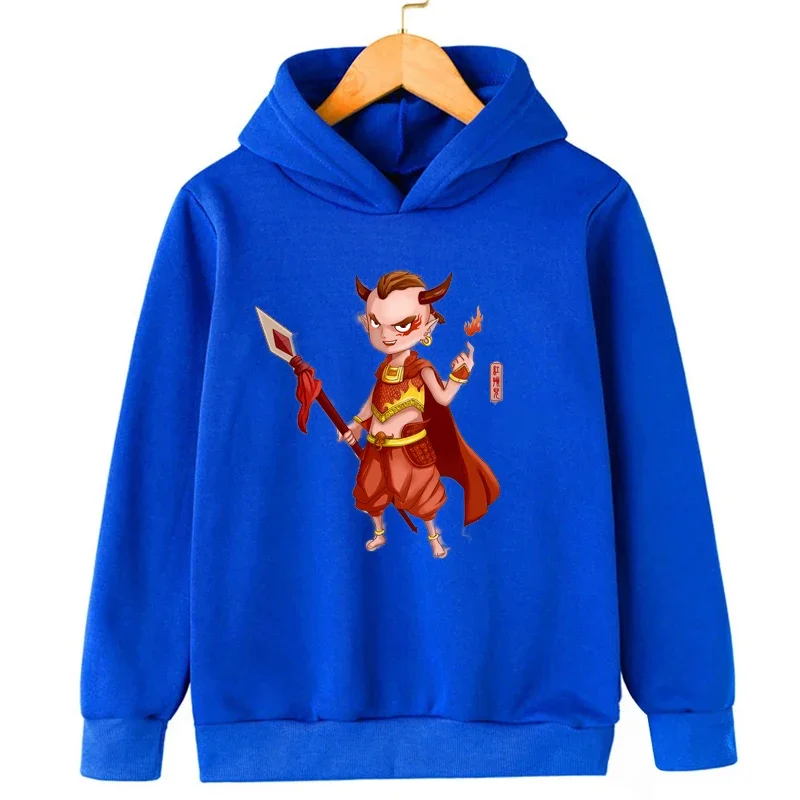 Little Demon King Print Kids Boys Hoodies Sweatshirts Spring New Coats Teenager Boy Clothes Kid Girls Tops Children Pullovers