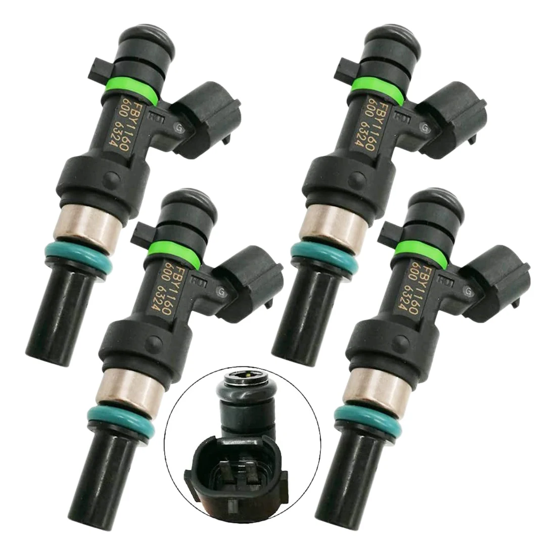 4PCS Car Fuel Injector 16600-ED000 for Nissan Versa 2008-2011 1.6L FJ1075 M1331 FBY1160 239142