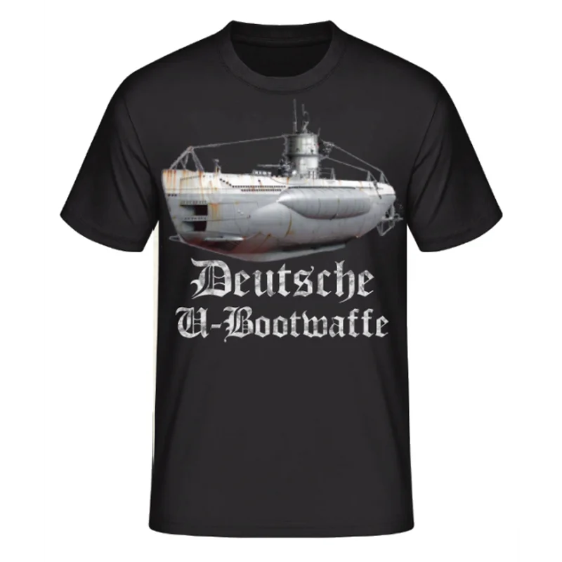 Deutsche U-Bootwaffe WWII German Naval Submarine T-Shirt 100% Cotton O-Neck Summer Short Sleeve Casual Mens T-shirt Size S-3XL