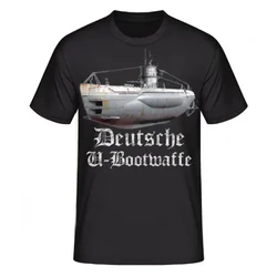 Deutsche U-Bootwaffe WWII German Naval Submarine T-Shirt 100% Cotton O-Neck Summer Short Sleeve Casual Mens T-shirt Size S-3XL