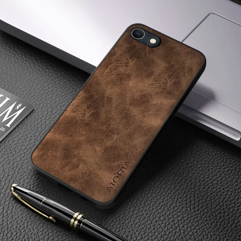 Case For Apple IPhone 8 7 6 Plus XS Max XR X SE 2020 2022 Luxury PU Leather Skin Cover  For iphone SE Case