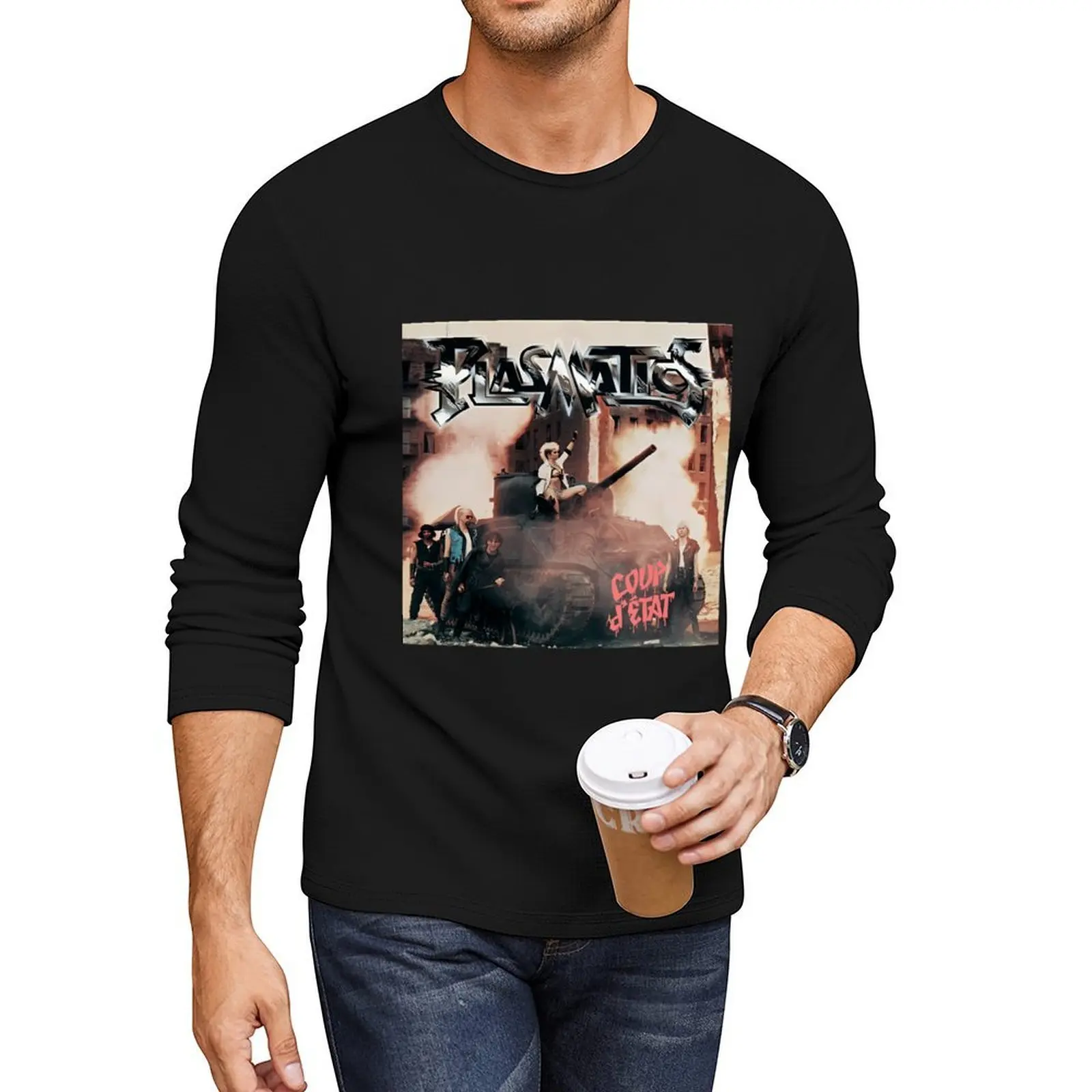 

Plasmatics - Coup D'Etat Album 1982 Long T-Shirt oversized t shirts tops vintage clothes mens clothing