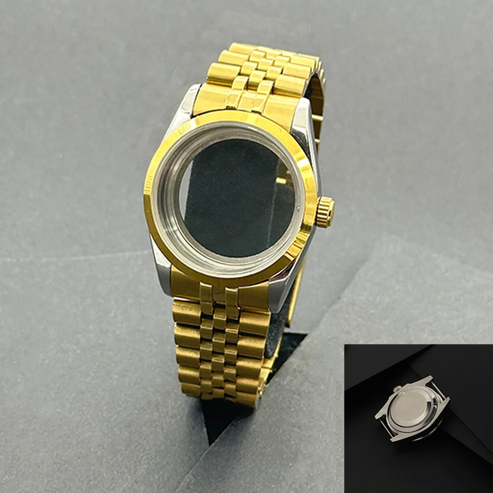 Prime 36 مللي متر/39 مللي متر الياقوت الزجاج ساعة رجالي تنطبق على NH35 NH36 NH34 حركة عادية مقاوم للماء قسط الفولاذ المقاوم للصدأ