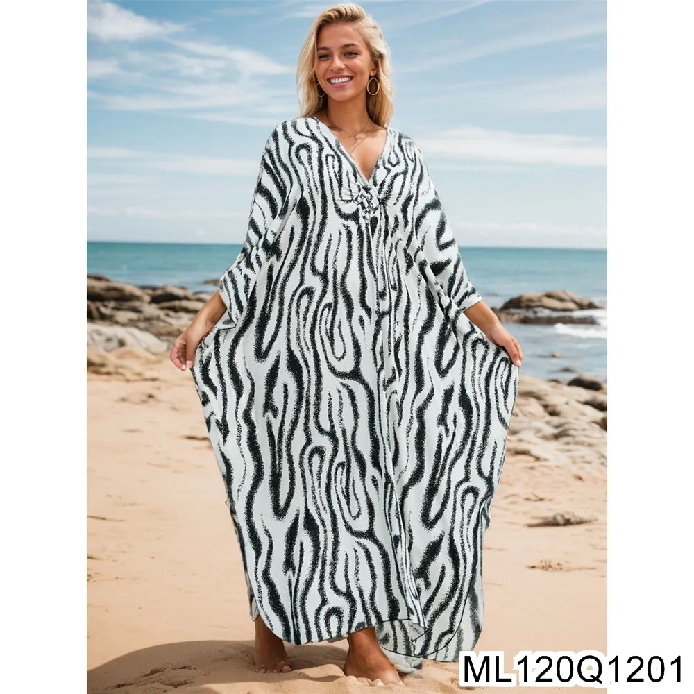 2025 Nuovo grembiule da spiaggia in cotone, vestaglia da vacanza intrecciata a mano, costume da bagno bikini, grembiule esterno protettivo dal sole ML120Q12