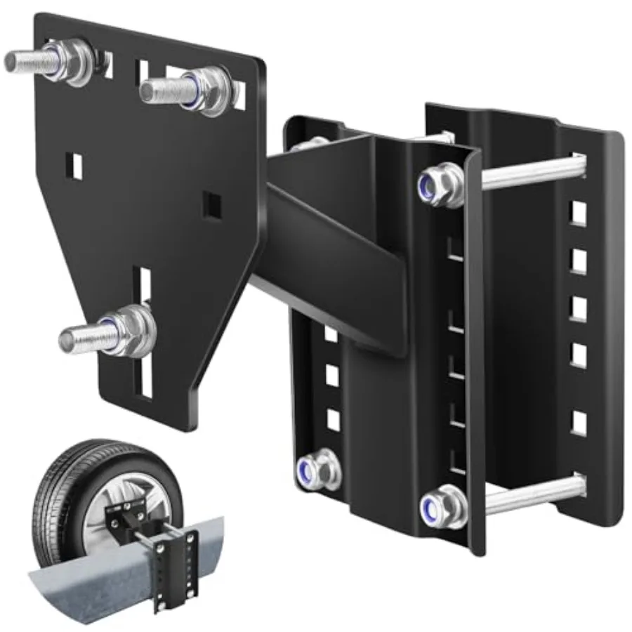 

Trailer Spare Tire Mount, Boat Spare Tire Mount for Utility Trailer, Upgrade Spare tire Carrier, Fits 4 5 6 8 Lugs Trailer Whee