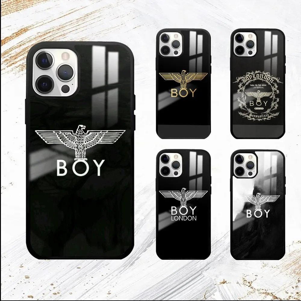 B-BOY L-LONDON Phone Case For iPhone 16 15 14 13 12 11 Pro Max Plus Mini PC Fashion mirror phone case