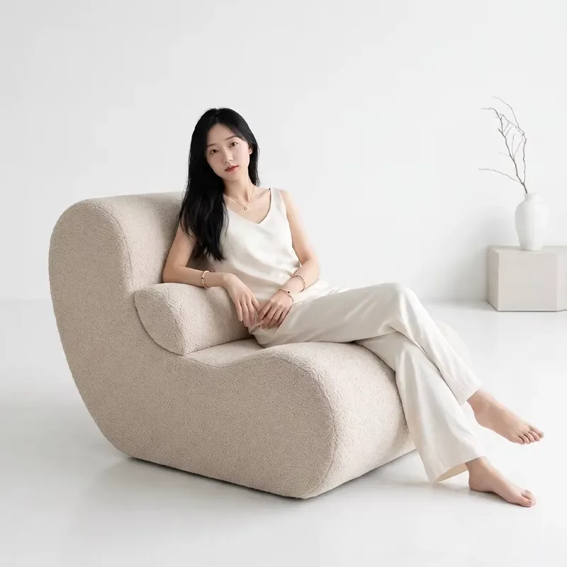 Ergonomic Supportive Pet Friendly Fabric Reclining Tufted Lazy Bean Bag Memory Roll Packed Vacuum Compressed Sofa