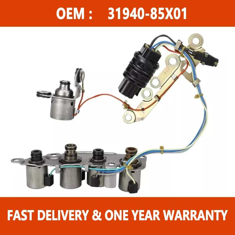 

Solenoid Kit Pack RE4F04B RE4F03B 31940-85X01 For Nissan Maxima Sentra Altima 00-on 31940-85X0B D83420BA 83420BA 63954