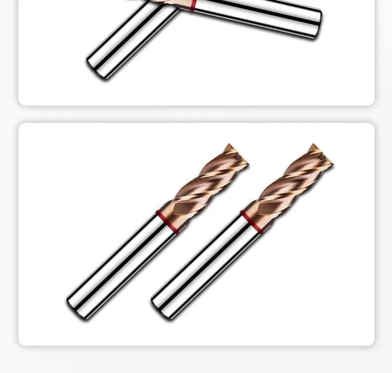 AZZKOR 1-20MM TGR-HRC55 Hartmetall 4-Schneiden Nano-Beschichtung Flachfräser CNC Mechanische Bearbeitung Fräswerkzeuge – Detail 18