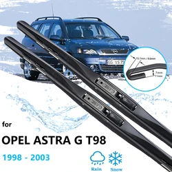 For Opel Astra G T98 Vauxhall Holden 1998~2003 Hatchback Front Rear Wiper Blade Back Window Kit Rubber Strip Refill Motor Parts