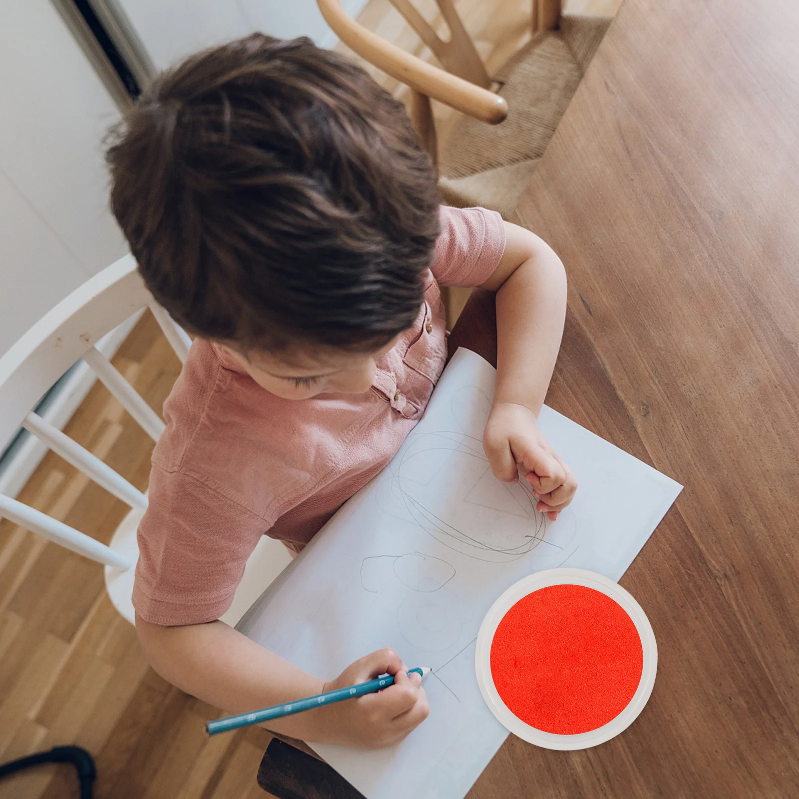 Ensemble d'encre pour peinture au doigt pour enfants, tampons encreurs vierges rechargeables pour enfants, bricolage Graffiti, tampons encreur ronds sans couleur, artisanat d'art, 10 pièces