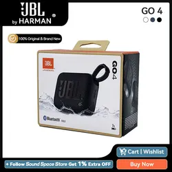 JBL GO 4 Go4 Ultra Portable Bluetooth Speaker JBL Pro Sound with Punchier bass IP67 Multi-Point Connection 7 hours Playtime