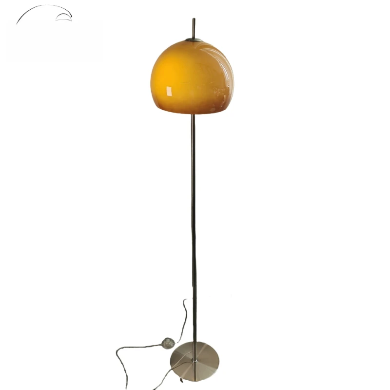 

Bauhaus girl glass lamp, medieval floor lamp