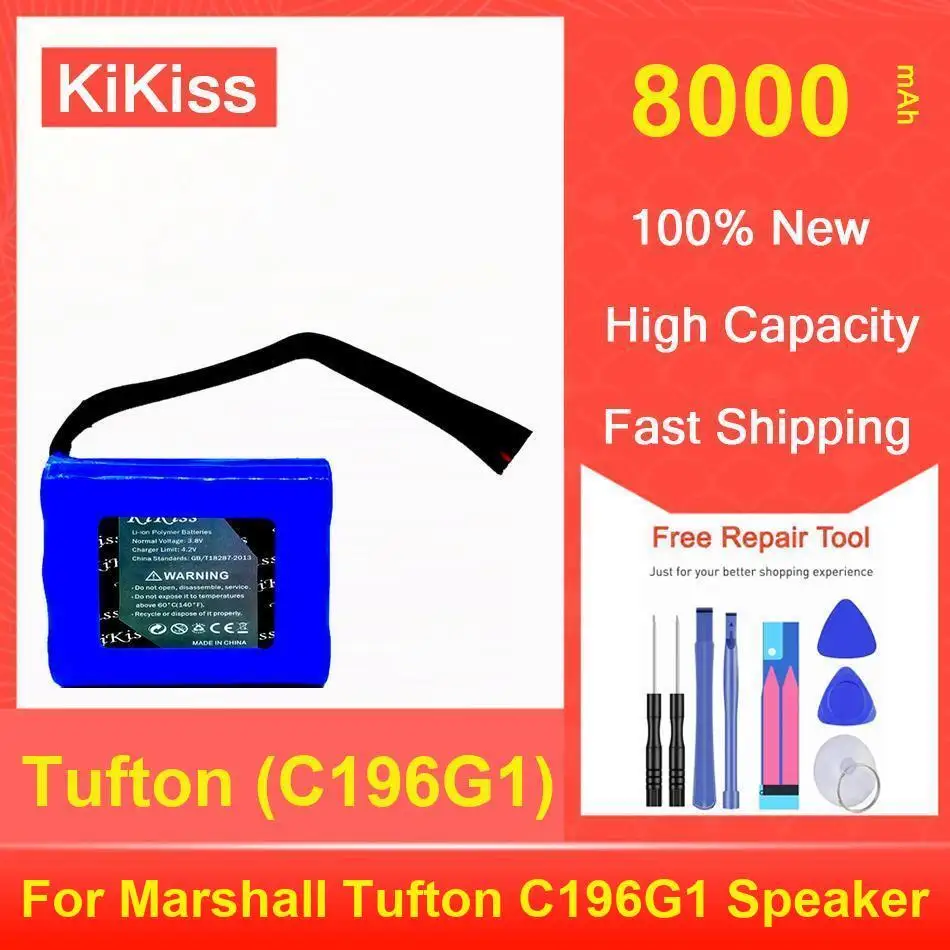 

Батарея Kikiss 8000 мАч Tufton (C196G1) для динамика Marshall C196G1