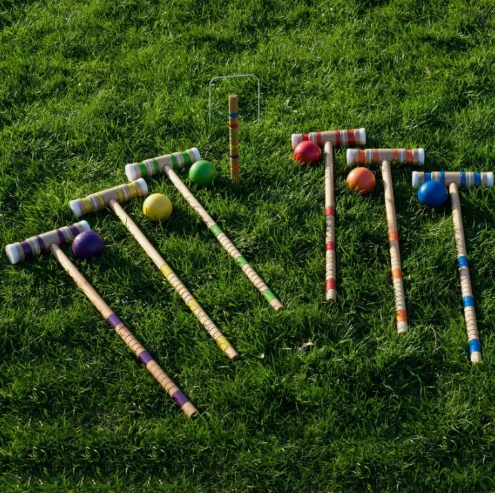 Conjunto completo de croquet dos EUA com maleta de transporte Jogo de gramado ao ar livre no quintal