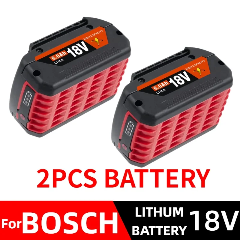 

18V 6.0Ah Battery Original for Bosch 18V ProfessionalGBA GBH GSR GSB BAT618 BAT609 BAT620Replacement Battery⚡for BOSCH tool