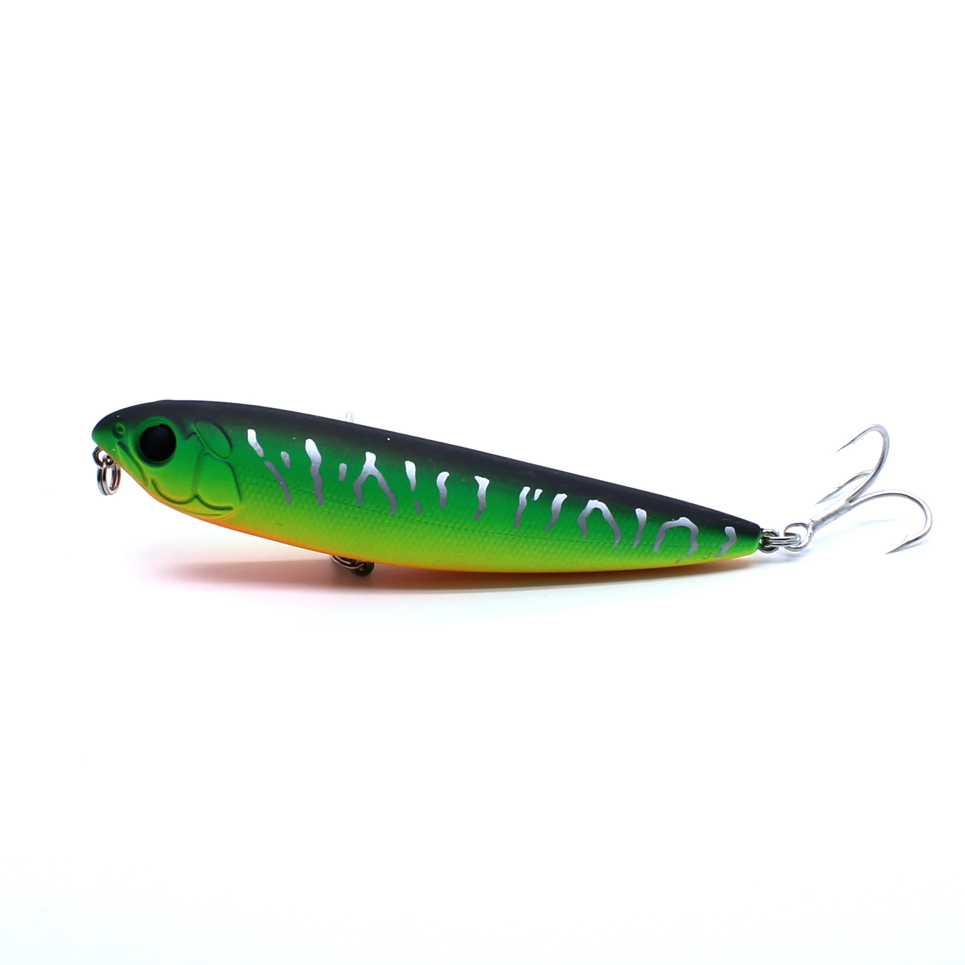 Topwater Walking The Dog 60 mm 3,4 g 105 mm 15,6 g harter Köder schwimmender Bleistiftstab Angelköder Bassoberfläche Schwimmer Wasser VMC Haken