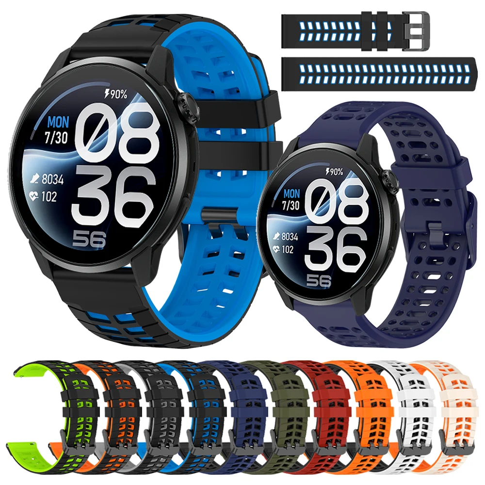 22mm Silicone Watch Band For COROS PACE 4Pro/PACE 3 4/APEX PRO/4 2Pro 46MM Replace Strap For Xiaomi Watch S5 Sport Bracelet Belt
