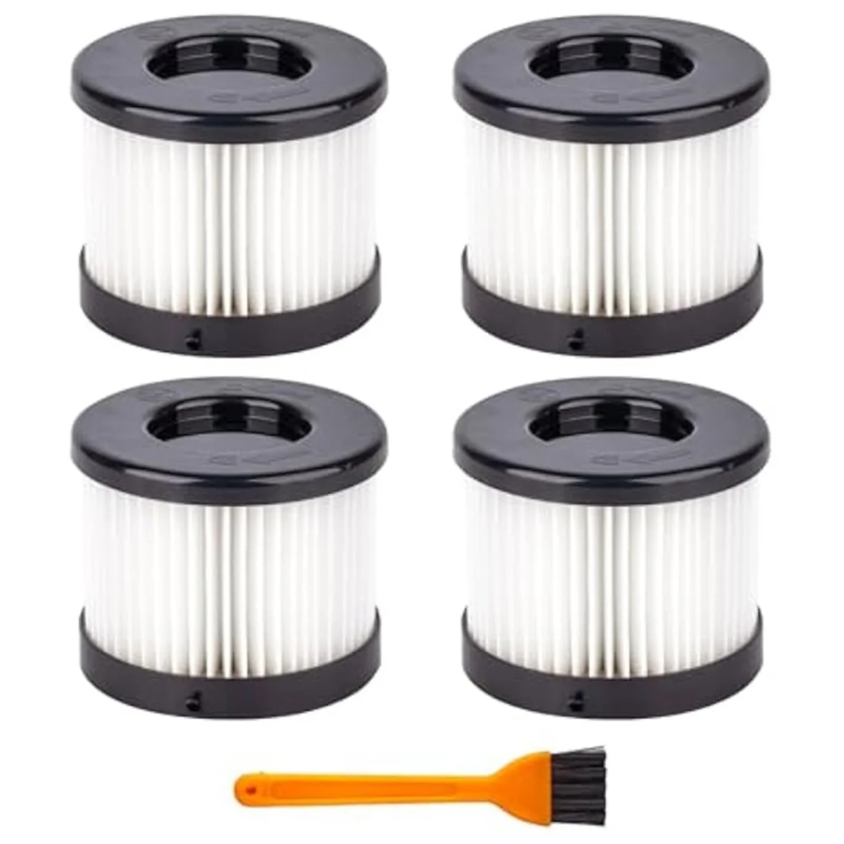 T71C 4Pack 49-90-0160 HEPA Dry Filter for Milwaukee 49-90-0160 0882-20 M18 Compact Vacuum with 1 Cleaning Brush