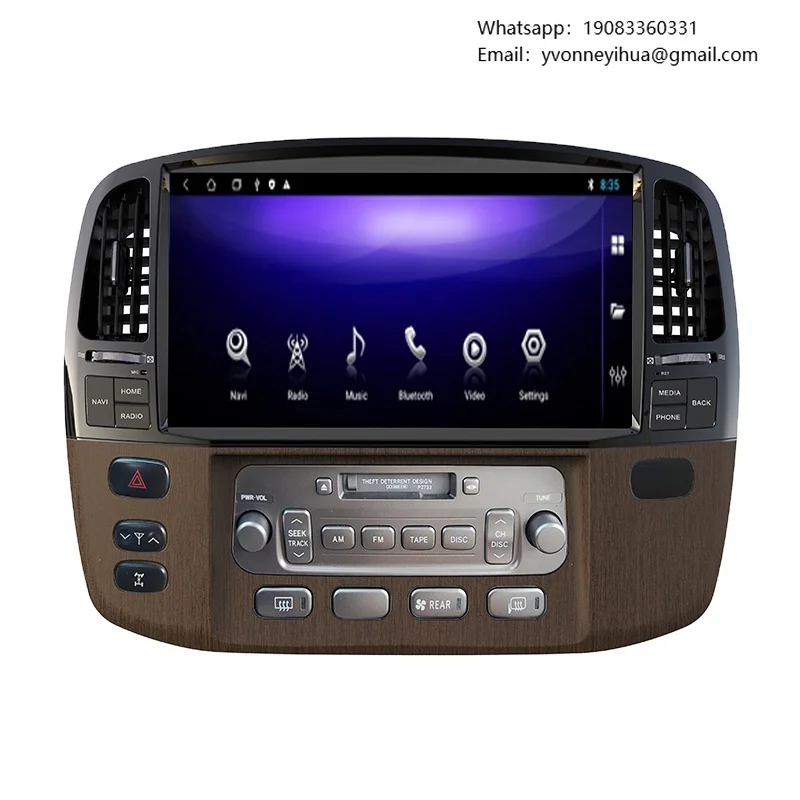 

RoadNavi QLED Android Screen For LAND CRUISER LC100 LEXUS LX470 2003-2017 Car Multimedia Gps Car Radio Player Carplay 4G 360