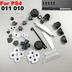 Full housing repair parts D-Pad Circle Square Triangle X Button set For Playstation 4 PS4 Controller