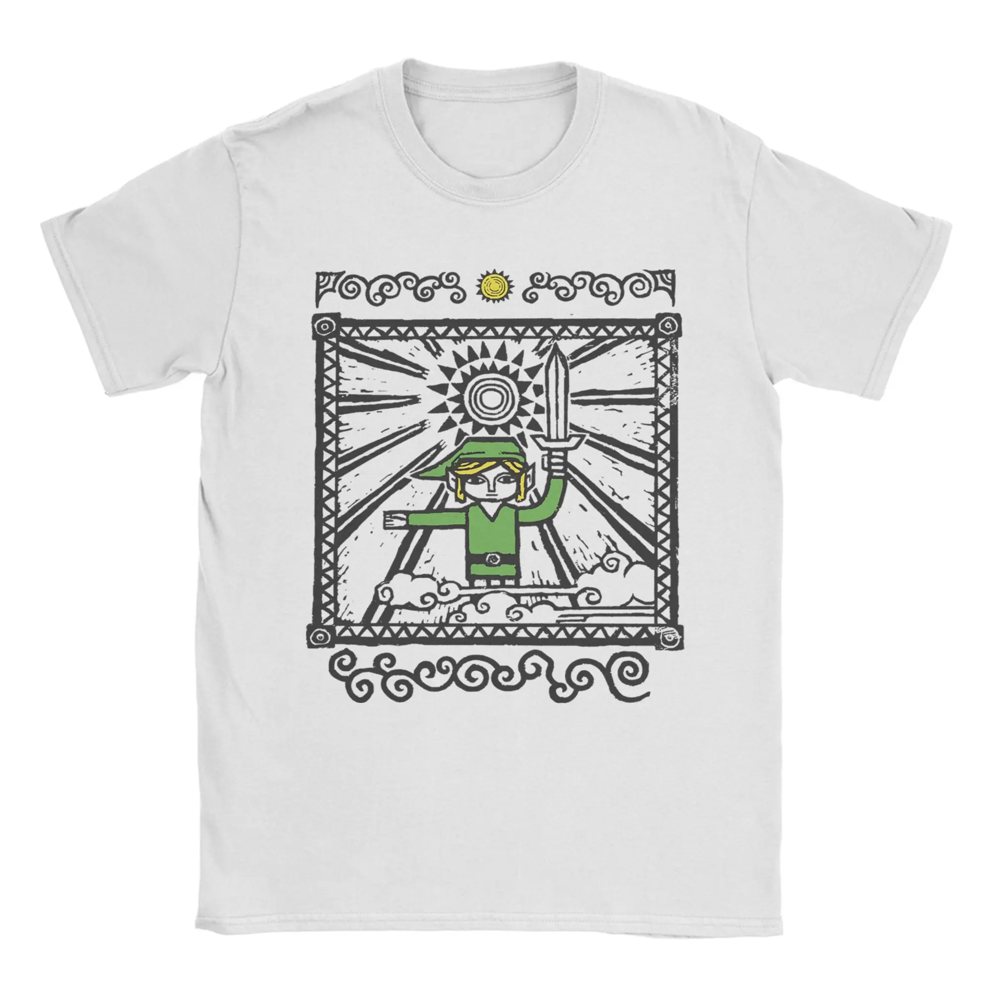 Camiseta Zeldas para hombre, camiseta Vintage de juego 100% de algodón, camiseta de manga corta con cuello redondo, camiseta, Idea de regalo, Tops
