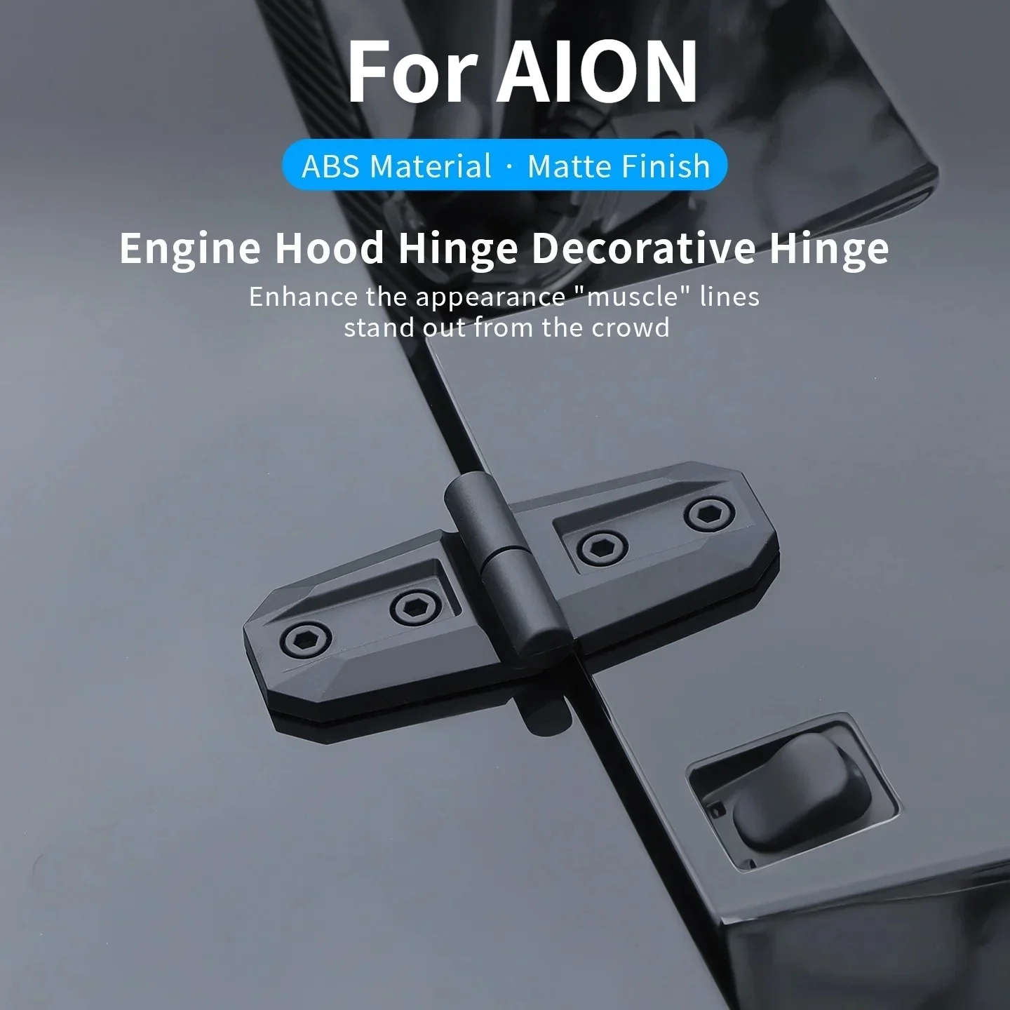

New Engine Hood Door Hinge Decoration Cover For AION Y V S UT RT LX ABS Car Door Hinge Cover Auto Trim Exterior Accessories