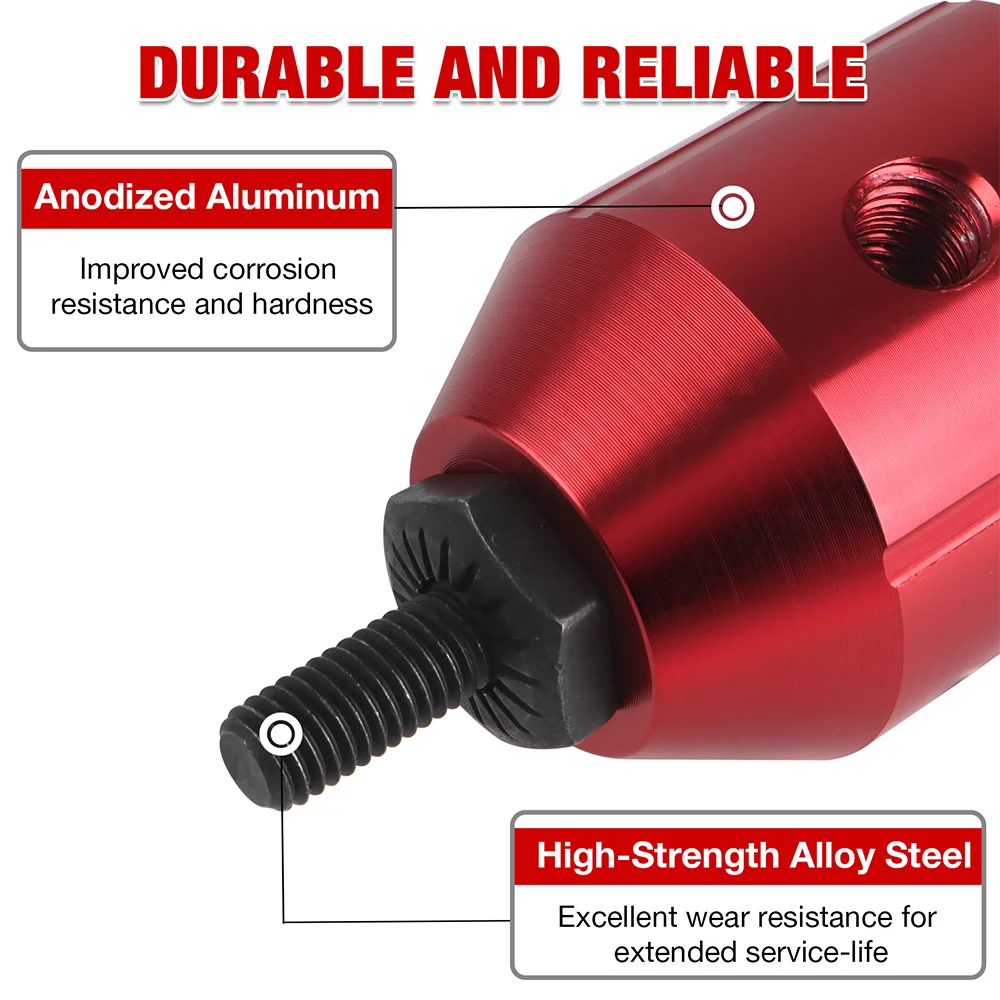 เครื่องโลดโผน,เมตริกM3 M4 M5 M6 M8,นิ้ว 6-32, 8-32, 10-24, 1/4-20, 5/16-18,ในครัวเรือนโลดโผนเครื่องมือ,ไฟฟ้าrivet nut gun converter,เกรดอุตสาหกรรมโลดโผนเครื่องมือ, รวมทั้งก้านสูบด้วย