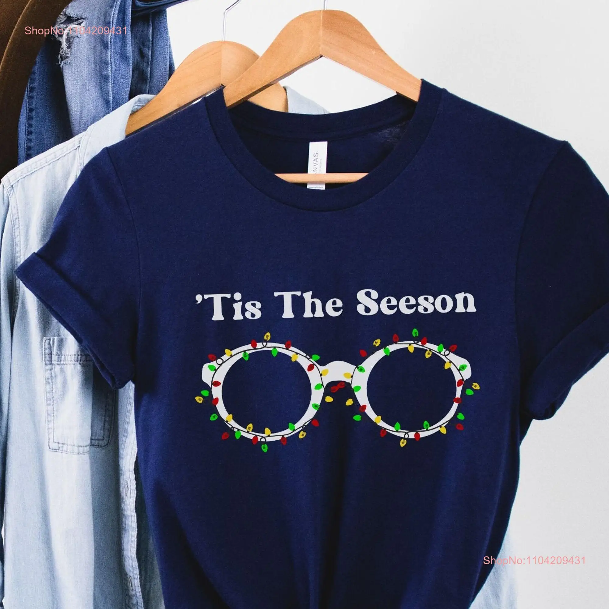 Optometry Christmas T Shirt Eyeglasses Optometrist Funny Assistant Student Technician Eye Doctor GIft