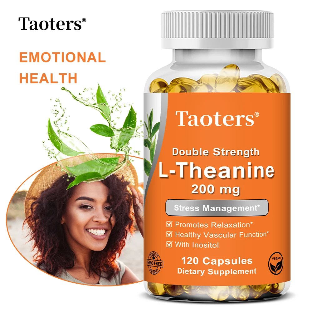 L-Theanine 200 ملجم، مع مكمل NAC ودعم المزاج - مضاد للأكسدة، يحسن جودة النوم، ويعزز الوظيفة المعرفية #1