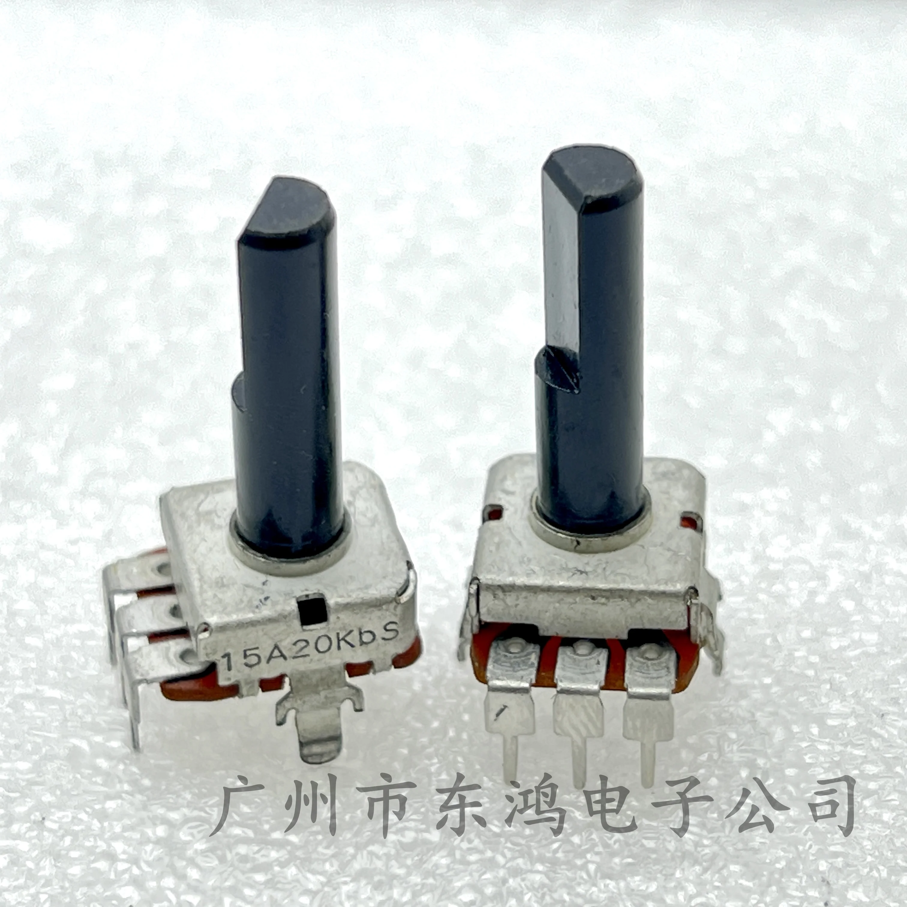 2 PCS Japanese Noble 12 square single Potentiometer with bracket A20K shaft length 23mm