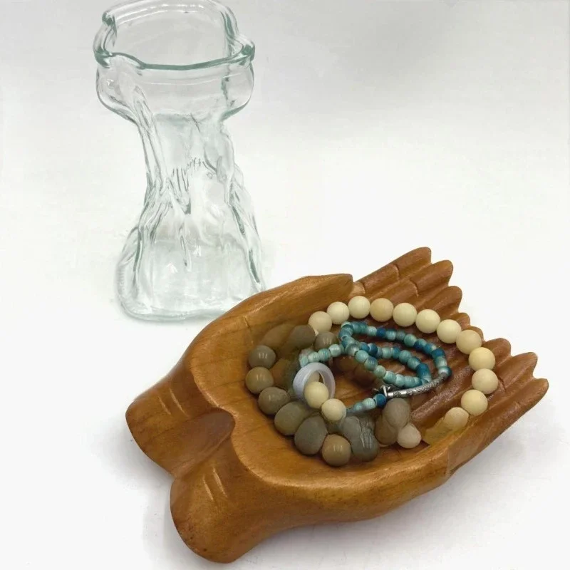 Wooden carving hands provide bowls, crystal racks, storage display racks, hands dragging wooden handicrafts
