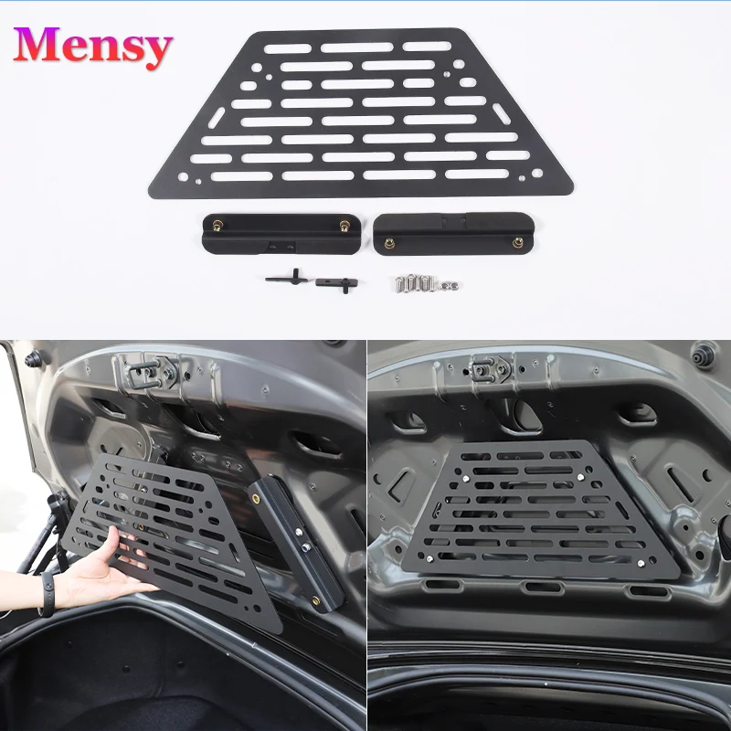 

For Mazda MX-5 2016-2023 black aluminum alloy trunk bag rack tail box storage board car modification accessories