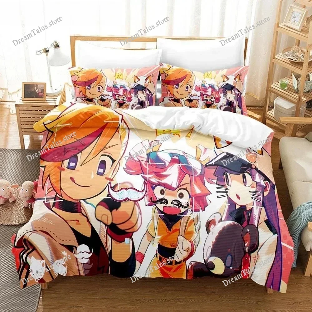

3D Print Music Game Muse Dash Bedding Set Duvet Cover Bed Set Quilt Cover Pillowcase Comforter King Queen Size Boys Adult369