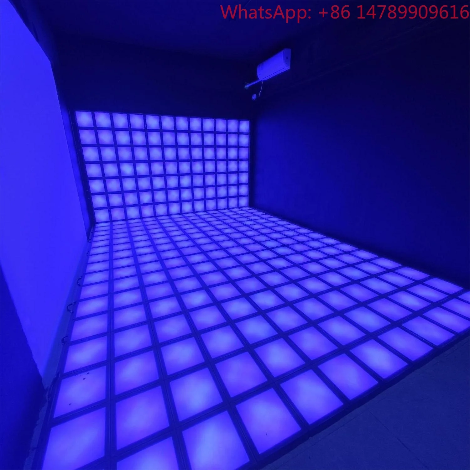 Light And Shadow InteractionHigh Weight CapacityKid Game Floor Dance LED Projector Grid Floor LED Game With ControllerHuman-Scre