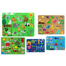 Farm Animals Felt Story Board Farmhouse Storybook Wall Hanging Decor Montessori Early Learning Interactive Puzzle Toys Kids Gift