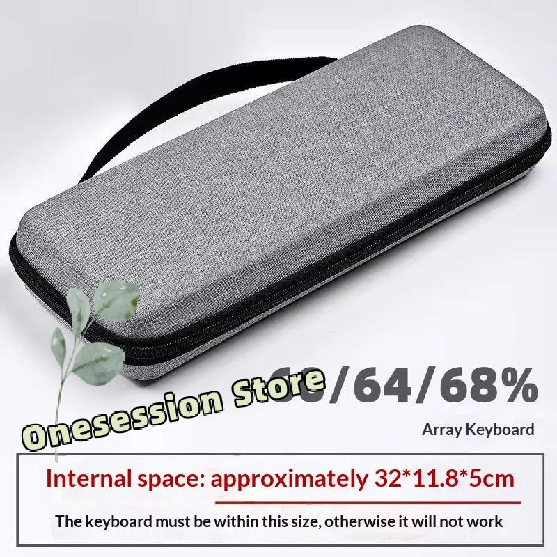 EVA Hard Shell Keyboard Storage Bag–Large Capacity,Thickened&Waterproof Protective Case for Full-Size Mechanical&GamingKeyboards