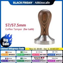 Coffee Tamper 57mm 57.5mm For Lelit Anna Anita 57MM Portafilter Stainless Steel Barista Espresso Machine Accessories Corner Tool