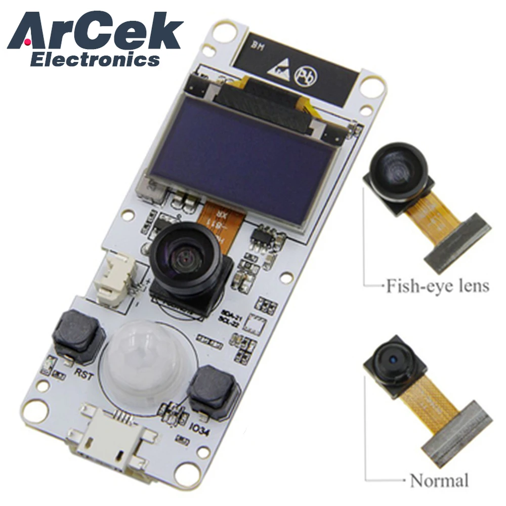 

T-Camera ESP32 WROVER & PSRAM Camera Module ESP32-WROVER-B OV2640 Camera Module 0.96 OLED